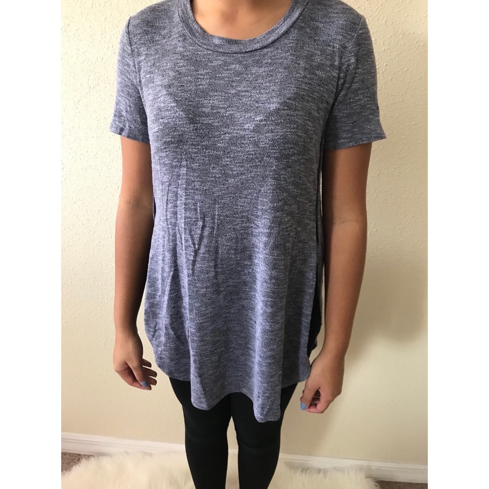 Mudd Hi-Low Short Sleeve Blouse